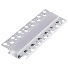 Προφίλ Αλουμινίου Γυψοσανίδας Ίσιο 2m για ταινία LED με Κάλυμμα 99ACC63